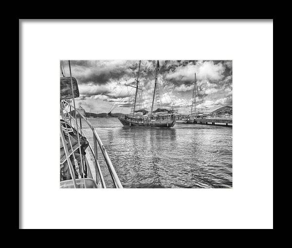 Seascape Photography Framed Print featuring the photograph Setting Sail by Howard Salmon