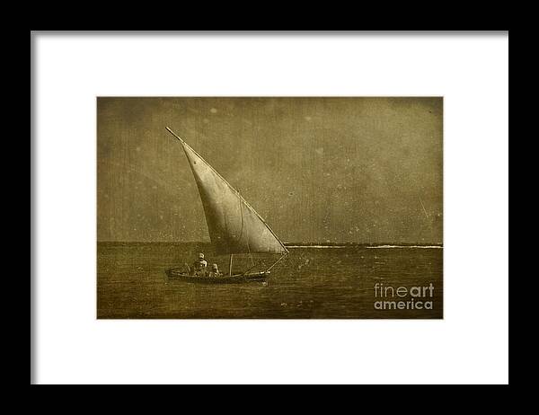 Festblues Framed Print featuring the photograph Seven Seas... by Nina Stavlund