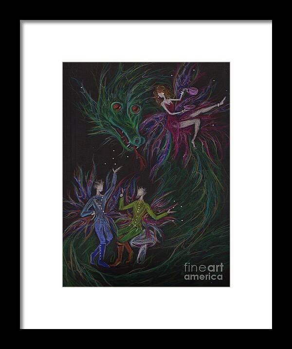 Fairy Framed Print featuring the drawing Severely Amused by Dawn Fairies