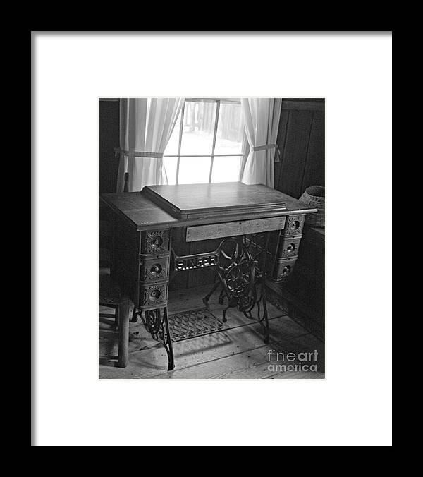 Old Sewing Machine Framed Print featuring the photograph Sew Time by Southern Photo