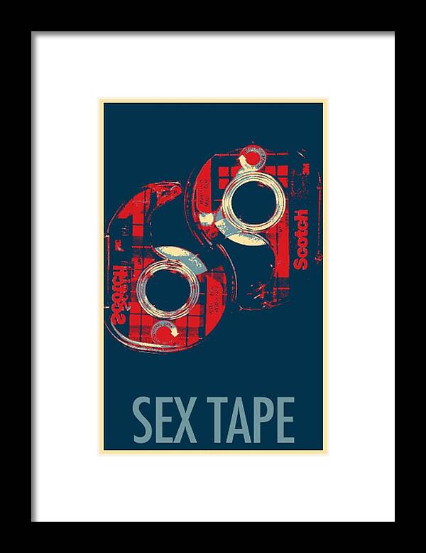 Macro Framed Print featuring the photograph SEX TAPE in HOPE by Rob Hans