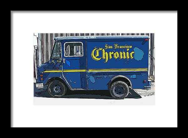 Sf Chronic Truck For Sale Framed Print featuring the photograph SF Chronic Truck for Sale by Samuel Sheats