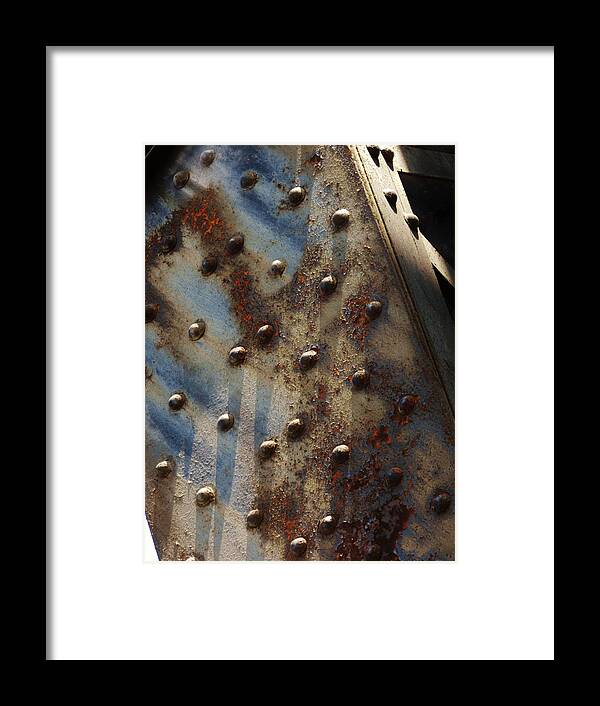 Rust Photographs Framed Print featuring the photograph Shadow on the Tower by Charles Lucas