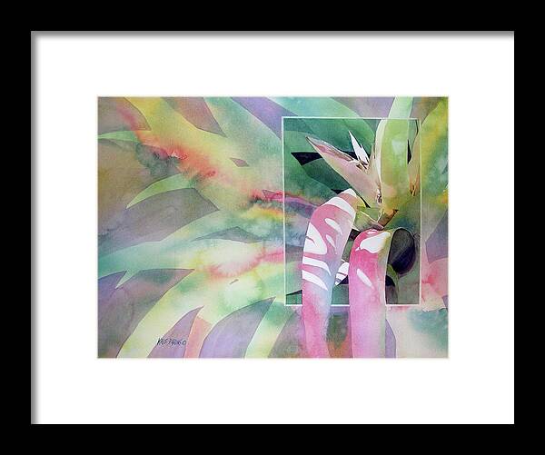 Kris Parins Framed Print featuring the painting Shadow Play by Kris Parins