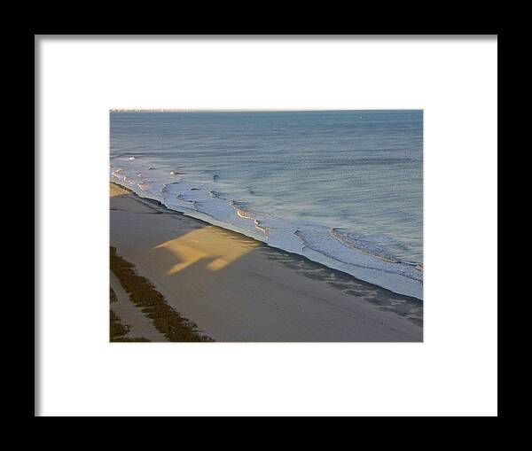 Seascape Framed Print featuring the photograph Shadows Change Just As We Do by Rhonda McDougall