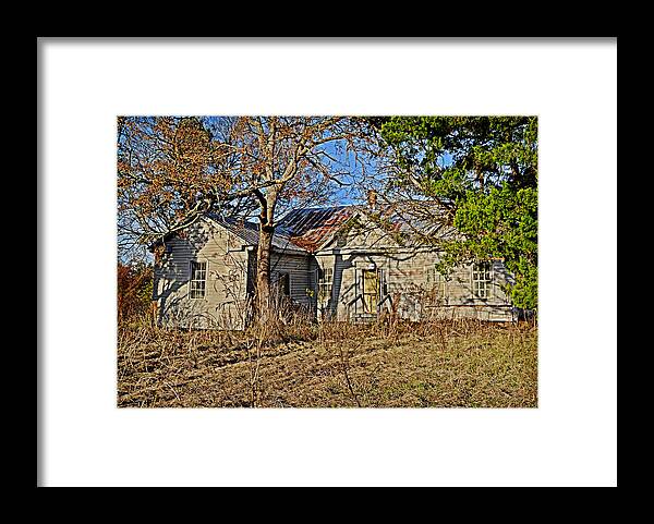 Country Framed Print featuring the photograph Shadows of the Past by Linda Brown