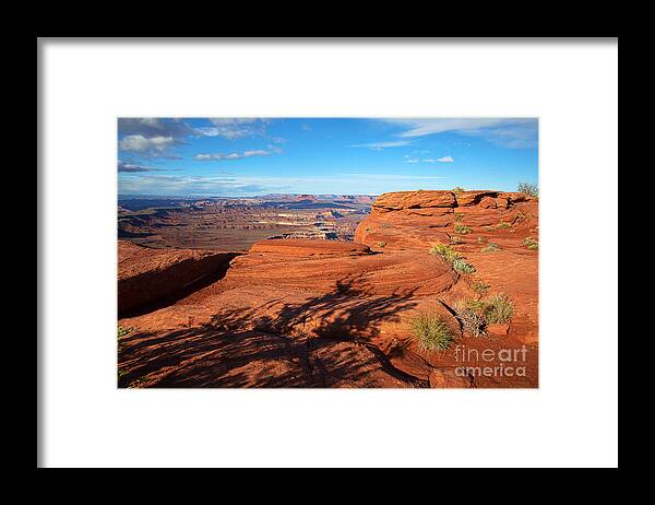 Utah Framed Print featuring the photograph Shadows on a Thirsty Land by Jim Garrison