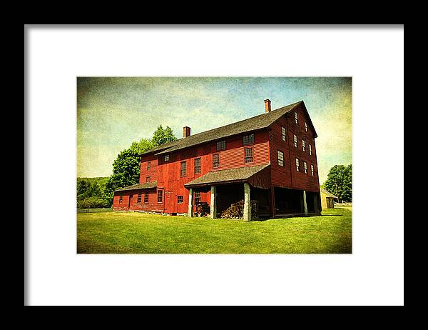 Barns Framed Print featuring the photograph Shaker Village Barn by Trina Ansel
