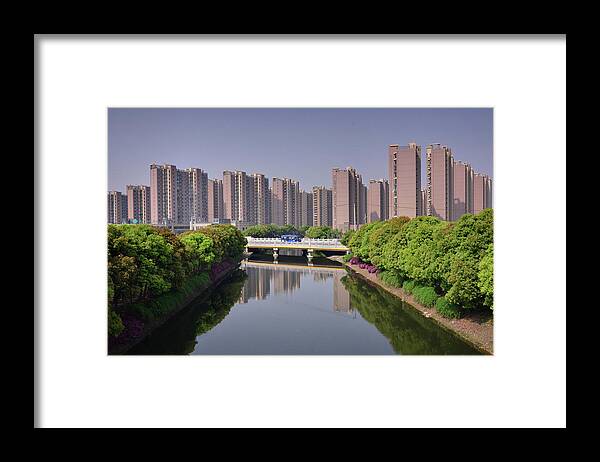 Outdoors Framed Print featuring the photograph Shanghai - New Suburbia by Andy Brandl
