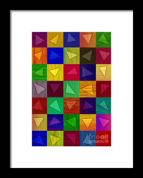 Colored Pencil Framed Print featuring the painting Shards by David K Small
