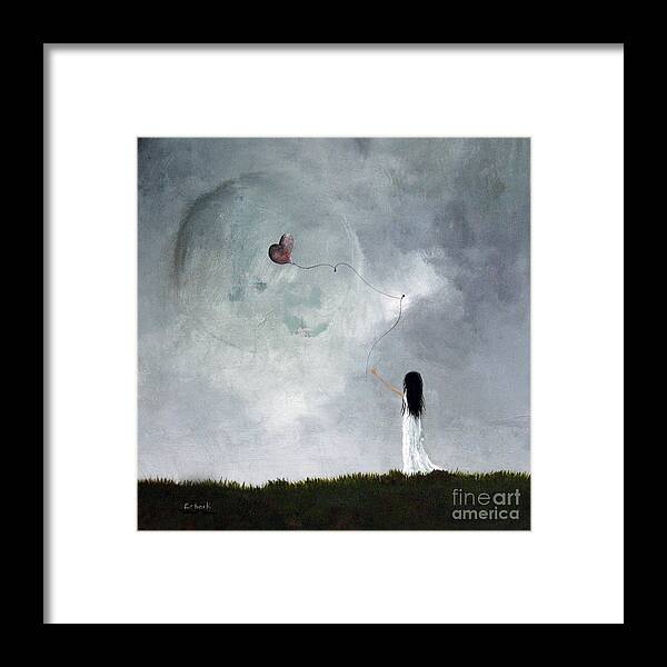 Surreal Framed Print featuring the painting Surreal Art Print by Shawna Erback by Moonlight Art Parlour
