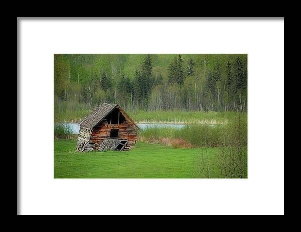 Shed Framed Print featuring the photograph Shed by the Lake by Dyle  Warren