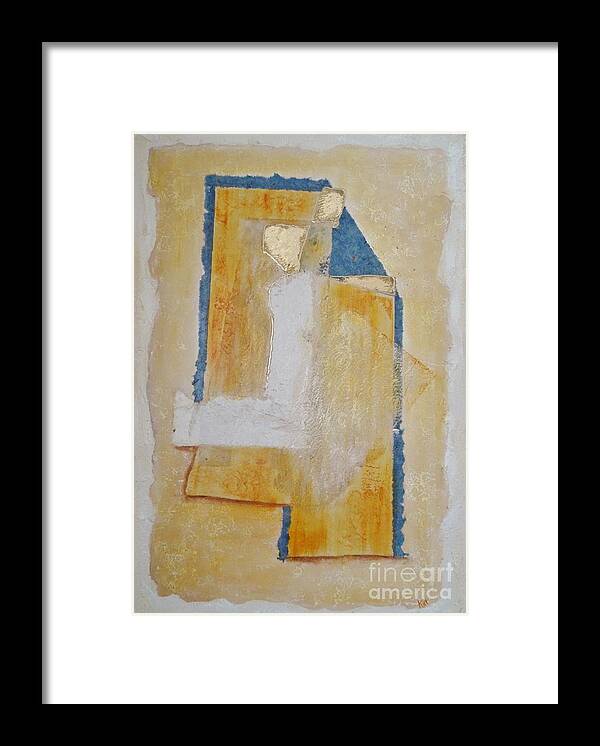 Geometric Framed Print featuring the painting Sheer Pleasure by Kat McClure