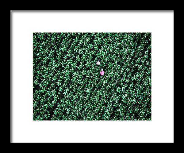 Aerial Framed Print featuring the photograph Sheer Purity by Zhou Chengzhou