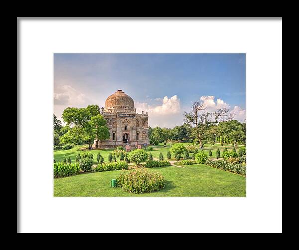 Tranquility Framed Print featuring the photograph Sheesh Gumbad, Lodi Gardens, New Delhi by Mukul Banerjee Photography