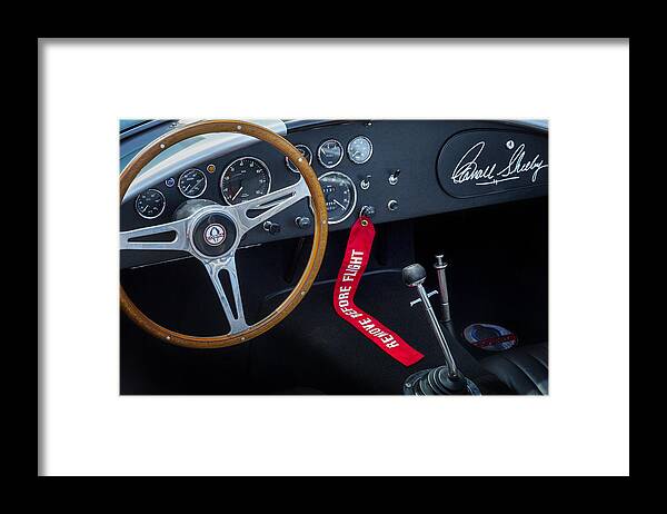 Car Framed Print featuring the photograph Shelby Cobra by Bill Wakeley