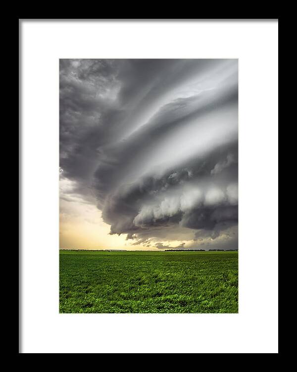 Weather Framed Print featuring the photograph Shelf Cloud - Thunderstorm by Douglas Berry