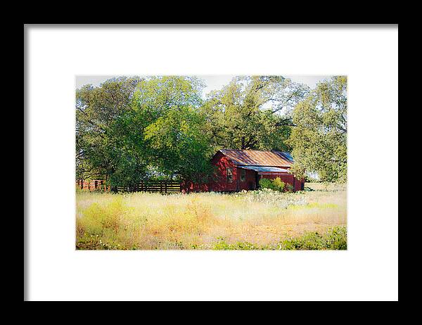 Cabin Framed Print featuring the photograph Sheltered by Jeff Mize