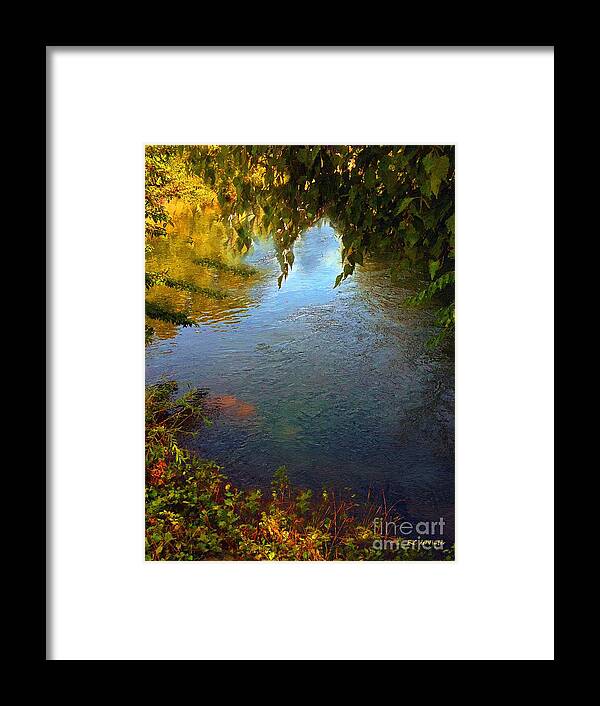 Pond Framed Print featuring the painting Sheltered Pond by RC DeWinter