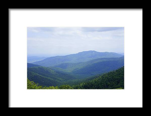 Mountain Framed Print featuring the photograph Shenandoah View by Laurie Perry