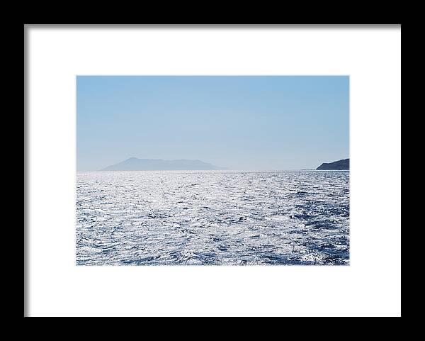 Shining Sea Framed Print featuring the photograph Shining Sea by George Katechis