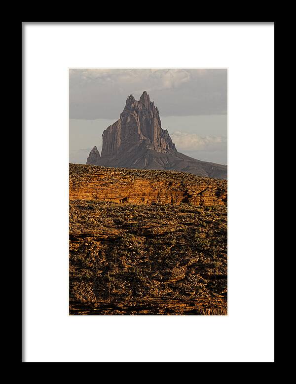 Shiprock Framed Print featuring the photograph Shiprock 1 by Jonathan Davison