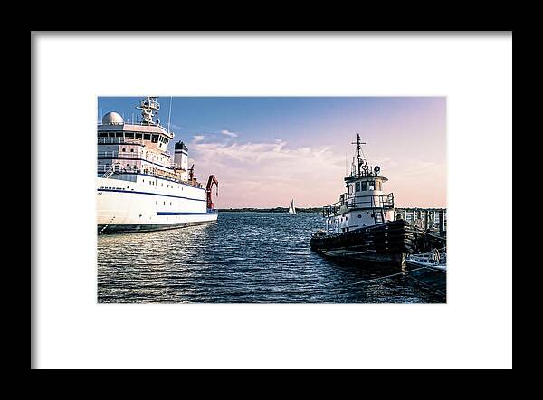 Cape Cod Framed Print featuring the photograph Ships of Woods Hole by Frank Winters