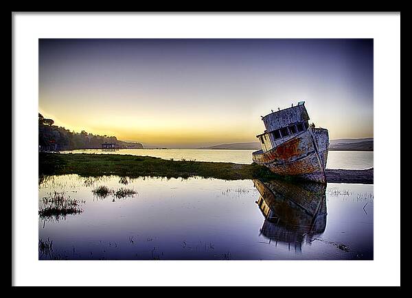 Bay Framed Print featuring the photograph Shipwrecked by Don Hoekwater Photography