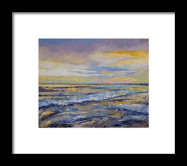 Shore Framed Print featuring the painting Shores of Heaven by Michael Creese
