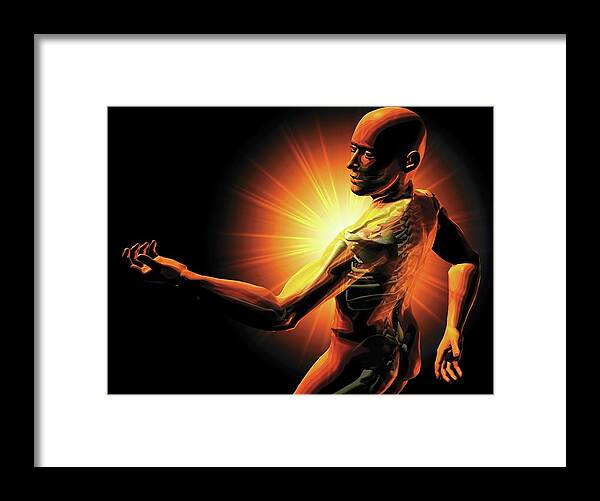 Nobody Framed Print featuring the photograph Shoulder Pain by Harvinder Singh