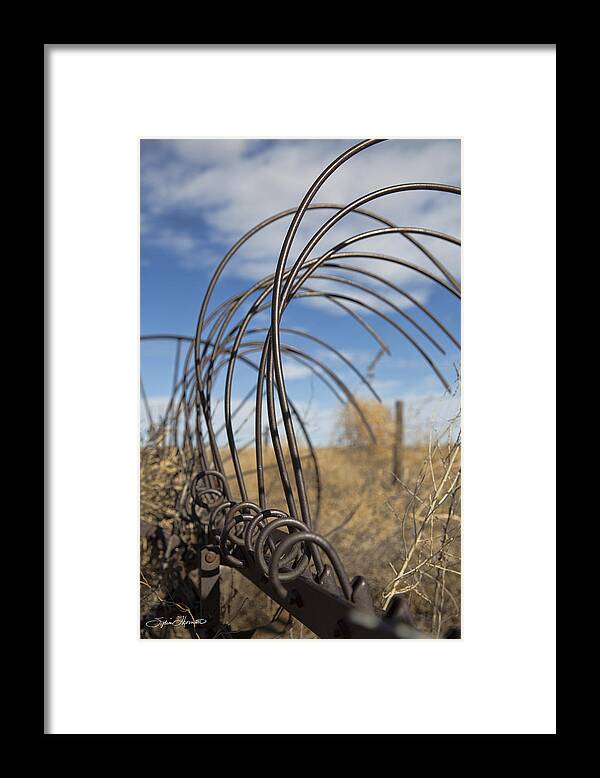 Hay Rake Framed Print featuring the photograph Show Me Your Teeth by Sylvia Thornton