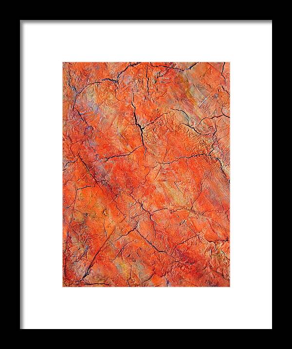 Abstract Painting Framed Print featuring the painting Showing Age by Alan Casadei