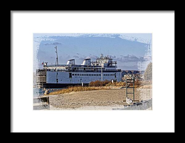 Cape Framed Print featuring the photograph Showing Her Age Nantucket Ferry Eagle by Constantine Gregory