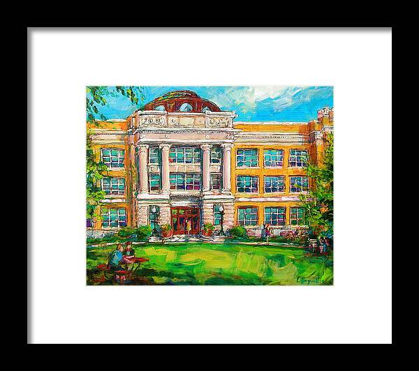 Shorewood Framed Print featuring the painting SHS Pride by Les Leffingwell