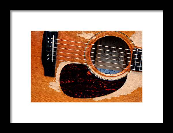 Guitar Framed Print featuring the photograph Shut Up And Play by Steve Parr