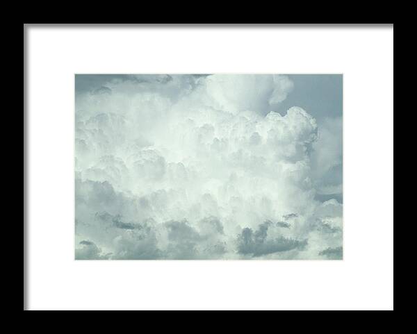 Cloud Framed Print featuring the photograph Side Of A Cumulonimbus Storm Cloud by Pekka Parviainen/science Photo Library