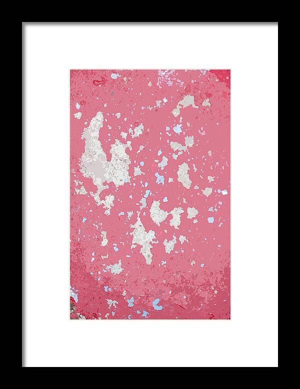 Abstract Framed Print featuring the photograph Sidewalk Abstract-15 by Art Block Collections