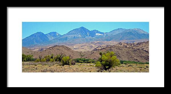 Sierra Framed Print featuring the photograph Sierra Nevada Peaks by Frank Wilson