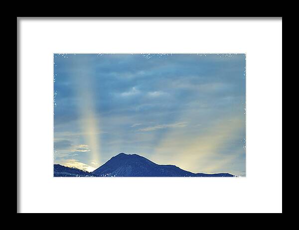 Lake Tahoe Photographs Framed Print featuring the photograph Sierra Sunset by Mayhem Mediums