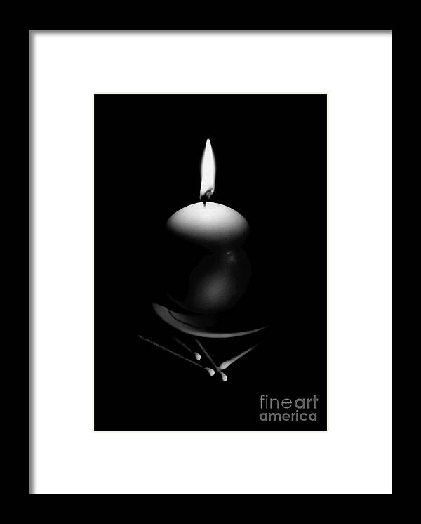 Black And White Framed Print featuring the photograph Silence by Eileen Gayle