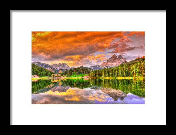 Dolomite Framed Print featuring the photograph Silence of Dusk by Midori Chan