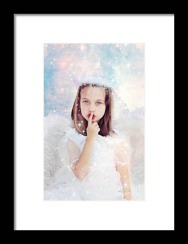 Angel Framed Print featuring the photograph Silent Angel by Stephanie Frey