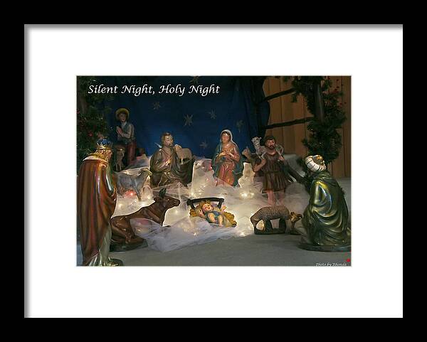 Christmas Framed Print featuring the photograph Silent Night Holy Night by Rhonda McDougall