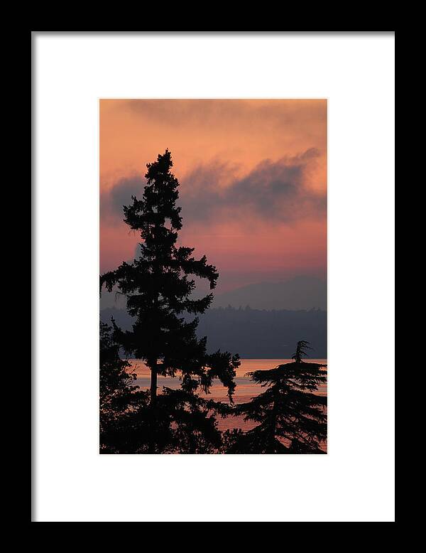 Sunrise Framed Print featuring the photograph Silhouette at Sunrise by E Faithe Lester