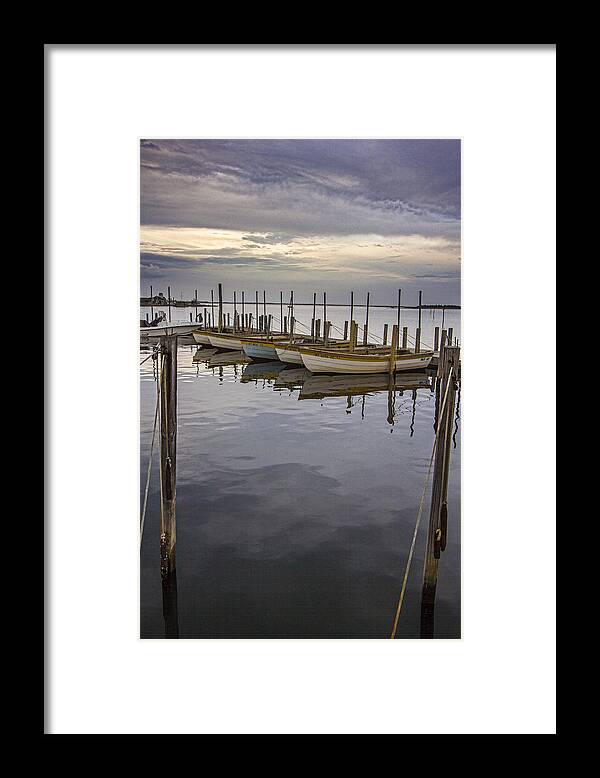 Fishing Boats Framed Print featuring the photograph Silly Lily Fishing Station Sky Blue Boat by Robert Seifert