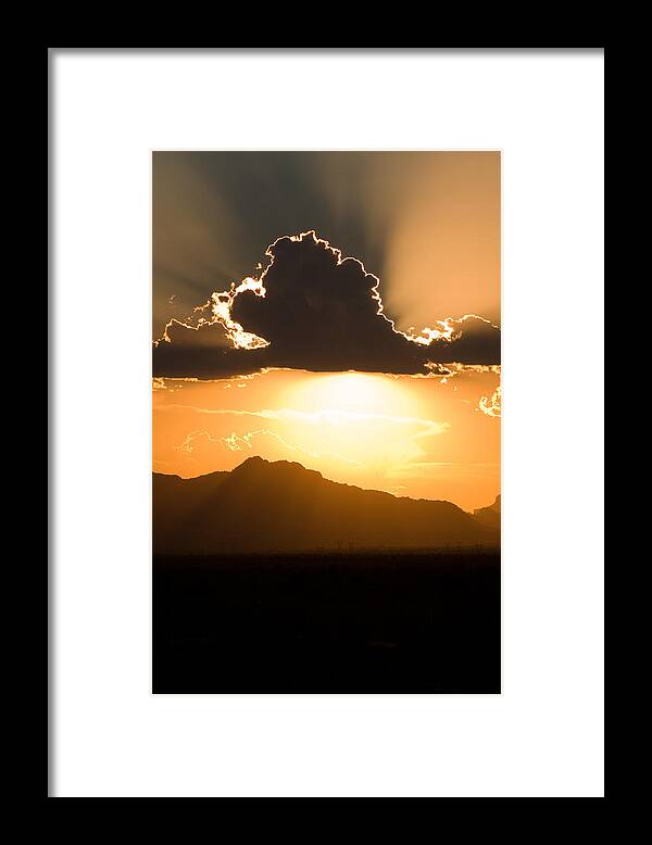 Cloud Framed Print featuring the photograph Silver Lining by Brad Brizek