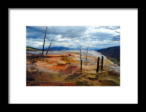 Yellowstone Framed Print featuring the photograph Simmering Color by Richard Gehlbach
