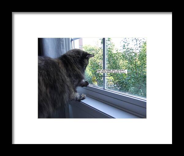 Photography Framed Print featuring the photograph Simone and Friend by Lynne McQueen