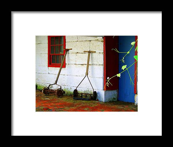 Mowers Framed Print featuring the photograph Simple by Marysue Ryan