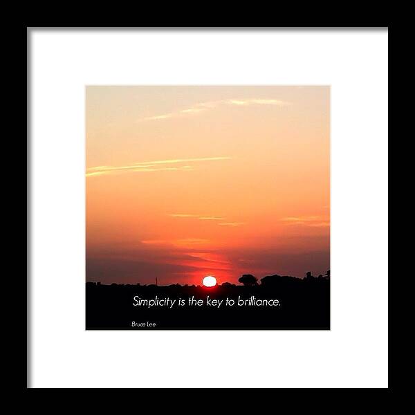 Colors Framed Print featuring the photograph Simplicity by SpYdR B